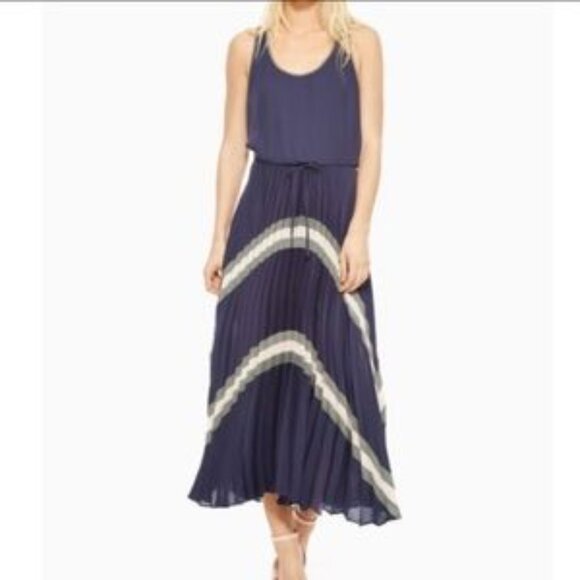 Parker Pleated Maxi Dress - Picture 1 of 10